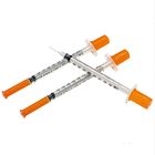 Disposable Safety Ultra- Fine Orange Insulin Syringes OEM 0.3ml 0.5ml 1ml Disposable Insulin Syringe Manufacturer