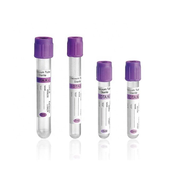 Ø13×75mm Vacuum Blood Collection Vacutainer Tubes Ø13×100mm K3/K2 EDTA Blood Test Collection Tube For Medical Use