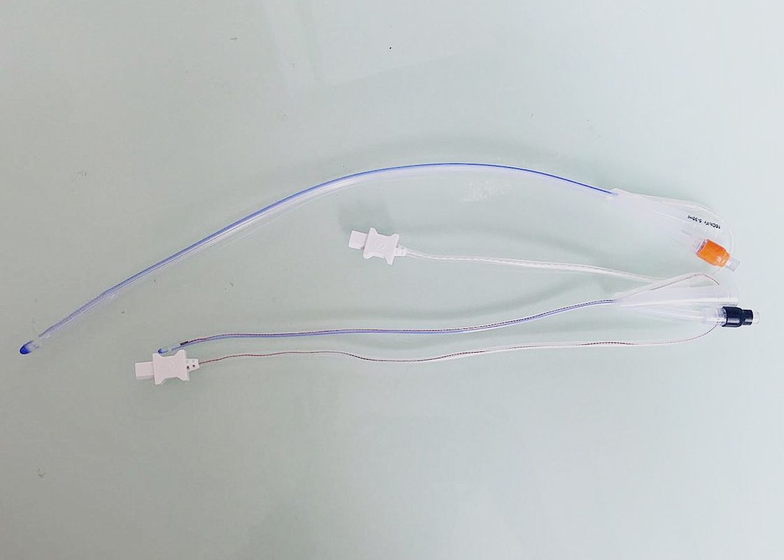 Double Balloon 2 3 Way Temperature Probe Foley Catheter Medical Silicone Material