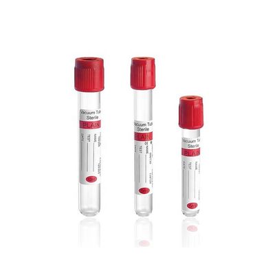 3ml,5ml,10ml Single Use Ce Approved Laboratory Test Vacuum Blood Collection Plain Tube With Red Top