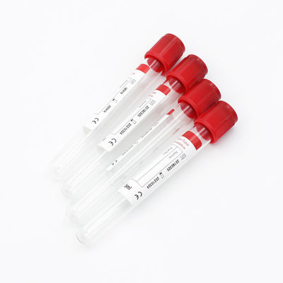 3ml,5ml,10ml Single Use Ce Approved Laboratory Test Vacuum Blood Collection Plain Tube With Red Top