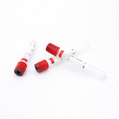 3ml,5ml,10ml Single Use Ce Approved Laboratory Test Vacuum Blood Collection Plain Tube With Red Top