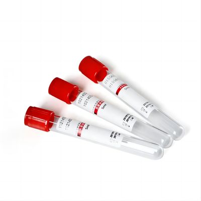 Manufacturers Price Medical Red Top 3ml 5ml 10ml Plain Sample Vacuum Blood Test Collection Tubes