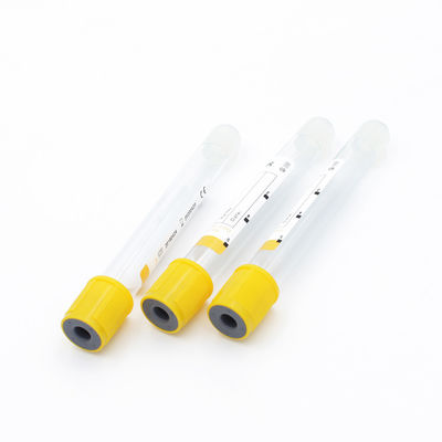 CE Certified Vacuum Venous Vacuum Blood Collection Gel And Clot Activator Yellow Cap Tube