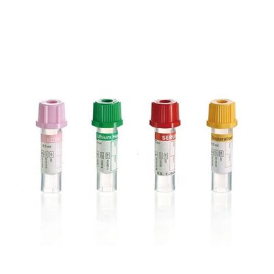 Disposable Plastic Micro Blood Collection Tube 0.25ml/0.5ml/1ml Micro Plain Gel Separator Serum Tube
