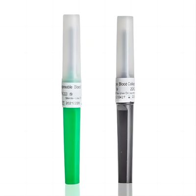 Disposable Medical Sterile Vacuum Vacutainer Pen Type 18G-27G Blood Collection Needle Orange Purple Green Yellow Color