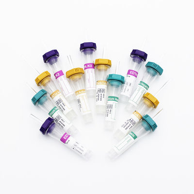 Medical Disposable purple green red yellow cap Vaccum/Non-Vacuum Glass/Plastic EDTA Vacutainer Blood Collection Tube