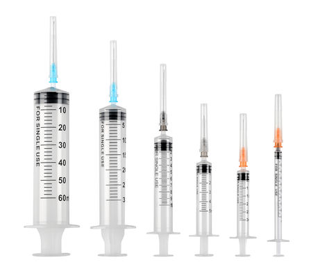 Sterile Surgical Disposable Medical Luer Lock Sterile 1ml 3ml 5ml 10ml 3cc 5cc Disposable Syringe And Needles