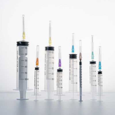 Sterile Surgical Disposable Medical Luer Lock Sterile 1ml 3ml 5ml 10ml 3cc 5cc Disposable Syringe And Needles