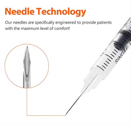 Home Use Plastic Insulin Syringe 0.3ml 0.5ml 1ml Disposable Medical Injection Plastic Insulin Syringe