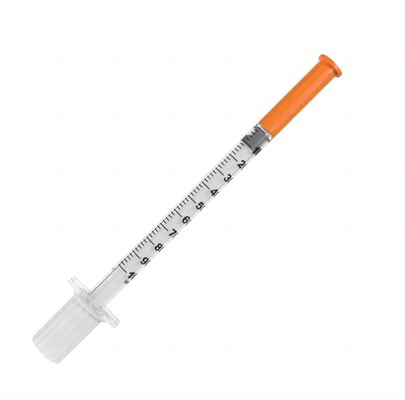 Disposable Safety Ultra- Fine Orange Insulin Syringes OEM 0.3ml 0.5ml 1ml Disposable Insulin Syringe Manufacturer