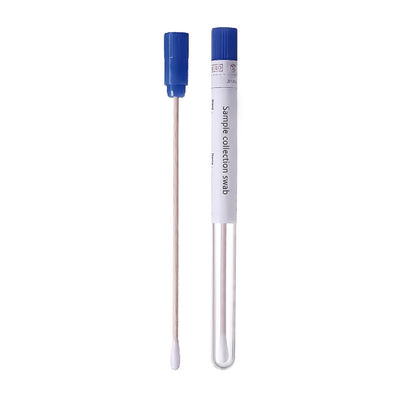 Flocked Swabs With Transport Tube For Virus Testing Wood PP Stainless Steel Tube For Choose