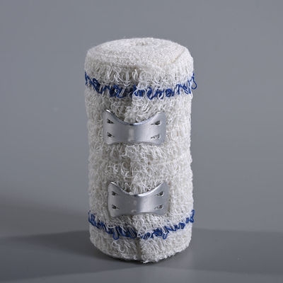Blue Red White Color Line Medical Cotton Crepe Bandage Elastic Crepe Bandage Spandex Crepe Bandage