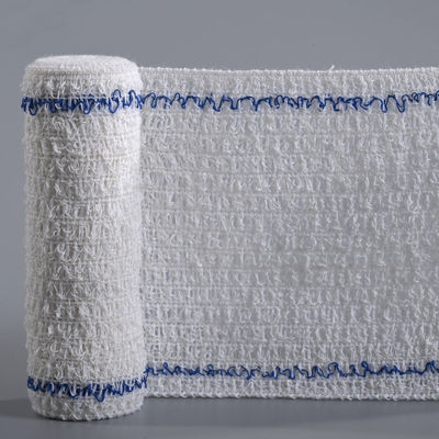 Blue Red White Color Line Medical Cotton Crepe Bandage Elastic Crepe Bandage Spandex Crepe Bandage