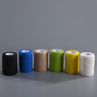 Colored Waterproof Non-Woven Self Adhesive Elastic Cohesive Bandage Flexible Cohesive Bandage