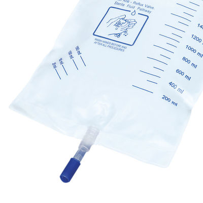 2000ml Urine Drainage Bag Luxury Medical Plastic Urine Medical Peritoneal Dialysis Drainage Bags With Screw Valve