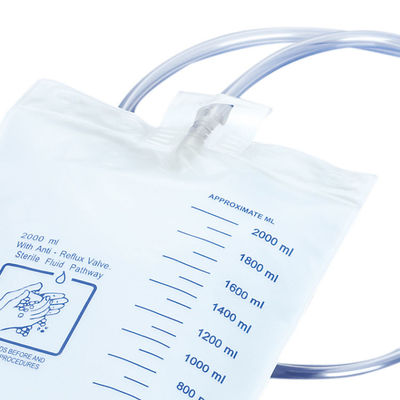 2000ml Urine Drainage Bag Luxury Medical Plastic Urine Medical Peritoneal Dialysis Drainage Bags With Screw Valve