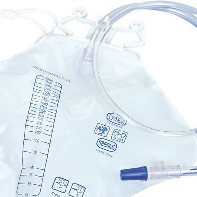 Urine Bag Drainage Bag For Collecting Urine 2000ML Transparent Male Female Urine Drainage Collection Bags