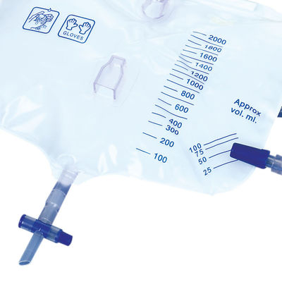 Adult Urine Drainage Collection Bag 2000ml Men Urine Bag Drainage System Bag Silicone Urine Collection Bag