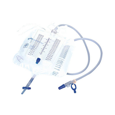 2000ML 1000ML 500ML Urinary Meter Drainage Bag Disposable Metered Adult Urinary Urine Drainage Collection Bag