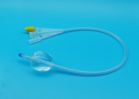 CE / ISO Certificates 3 Way Foley Catheter Medical Silicone Materials