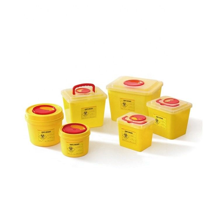 Safe Box Sharp Needle Disposal Container 1L 2L 3L 5L 7L 13L Capacity Sharp Safe Containers