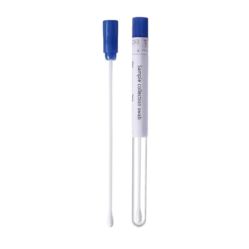 Flocked Swabs With Transport Tube For Virus Testing Wood PP Stainless Steel Tube For Choose