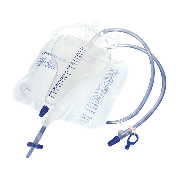 Urinary Meter Drainage Bag PVC Urinary Drainage Urinemeter Luxurious Precision Wearable Urine Bag Urine Flow Urine Meter