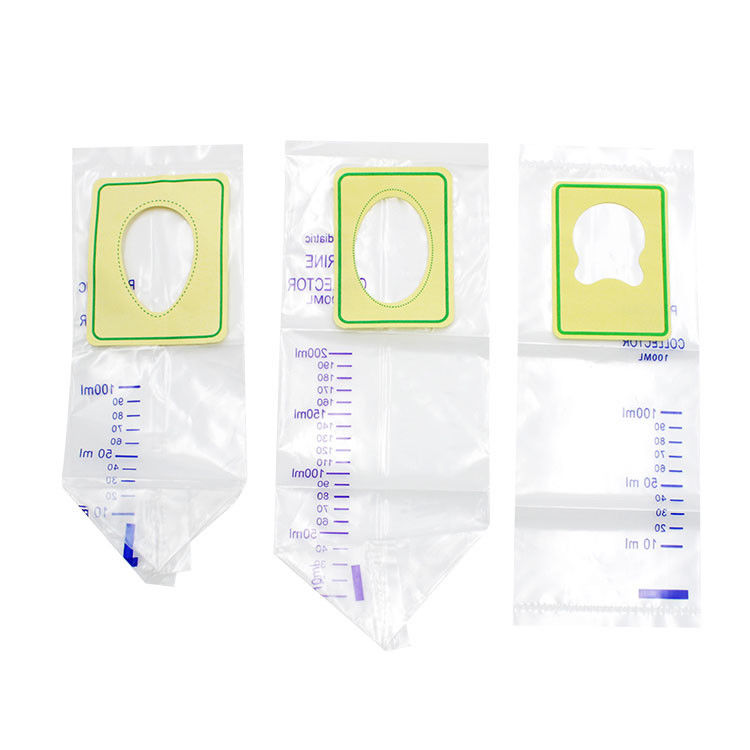 Medical Disposable For Kids PVC Hospital 100ml 200ml Pediatric Urine Bag Baby Bag Urine  Pediatric Urine Collector