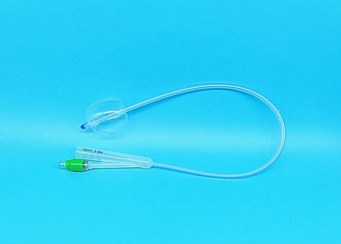 Silicone Material 2 Way Foley Catheter 18 Fr Environmental Friendly Lycome