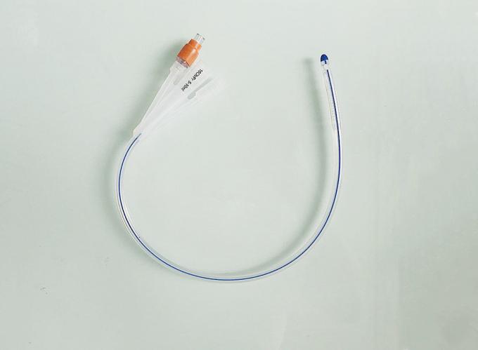 8 26 Ch Disposable Medical Supplies , 3 Way Silicone Foley Catheter